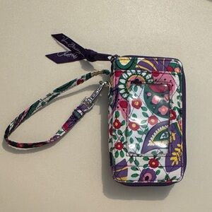 Floral Wristlet with ID Window